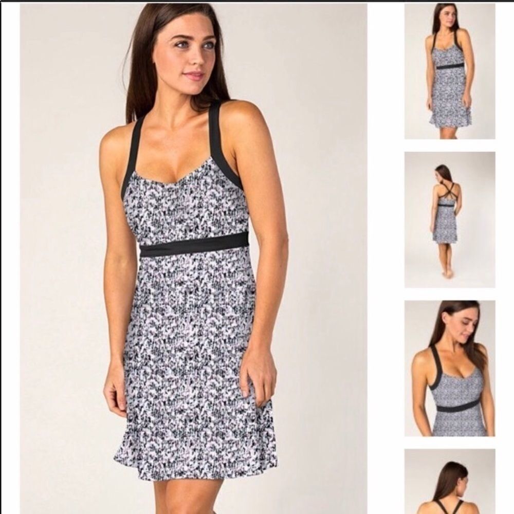 💙Soybu Casual Athletic‎ Dress Black & White XS